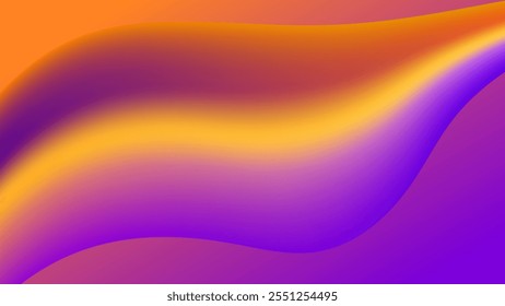 ABSTRACT BACKGROUND WITH GRADIENT MESH PURPLE ORANGE SMOOTH LIQUID COLOR DESIGN VECTOR TEMPLATE GOOD FOR MODERN WEBSITE, WALLPAPER, COVER DESIGN 