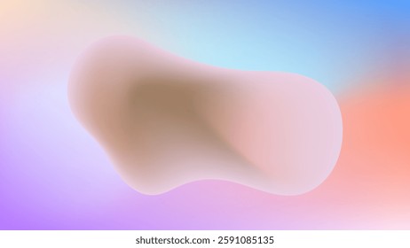 ABSTRACT BACKGROUND GRADIENT MESH SMOOTH LIQUID BLUE ORANGE PURPLE PINK COLOR WITH HAND DRAWN ORGANIC SHAPES DESIGN VECTOR TEMPLATE GOOD FOR MODERN WEBSITE, WALLPAPER, COVER DESIGN 