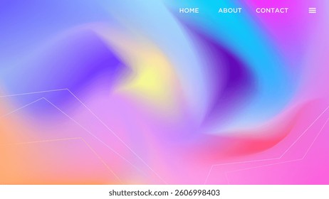 ABSTRACT BACKGROUND GRADIENT MESH SMOOTH LIQUID BLUE ORANGE PINK PURPLE COLORFUL BLURRED DESIGN VECTOR TEMPLATE GOOD FOR MODERN WEBSITE, WALLPAPER, COVER DESIGN 