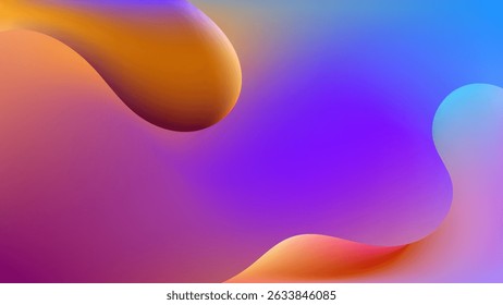 ABSTRACT BACKGROUND GRADIENT MESH SMOOTH LIQUID COLORFUL BLURRED DESIGN VECTOR TEMPLATE GOOD FOR MODERN WEBSITE, WALLPAPER, COVER DESIGN 