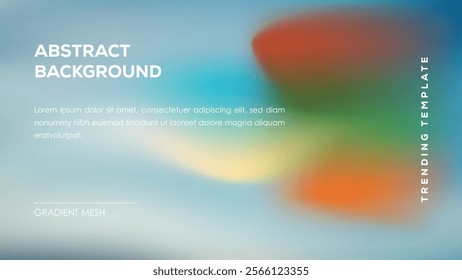 Abstract Background Gradient Mesh Trending Template Design