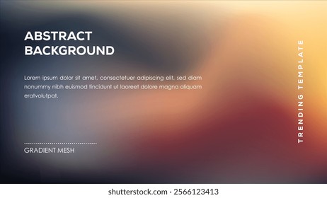 Abstract Background Gradient Mesh Trending Template Design