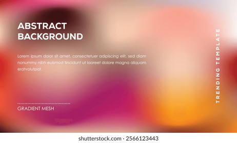 Abstract Background Gradient Mesh Trending Template Design