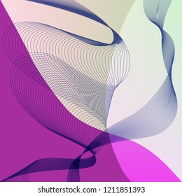 Abstract background gradient multicolored grid striped weave.