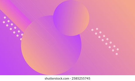 ABSTRACT BACKGROUND GRADIENT ORANGE PURPLE COLORFUL DESIGN WITH GEOMETRIC SHAPES VECTOR TEMPLATE GOOD FOR MODERN WEBSITE, WALLPAPER, COVER DESIGN 