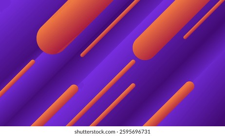 ABSTRACT BACKGROUND GRADIENT PURPLE COLORFUL DESIGN WITH GEOMETRIC SHAPES VECTOR TEMPLATE GOOD FOR MODERN WEBSITE, WALLPAPER, COVER DESIGN 