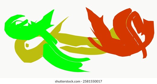 Abstract Background with Gradient rainbow Color Wave Pattern lines. 3D Wavy Rainbow Lines. Geometric line scribble Design Element
