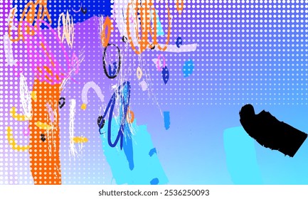 Abstract background gradient with rough, brushes, stroke, grunge and textured colorful modern design. Aesthetic for web, wallpaper, banner, card and poster.