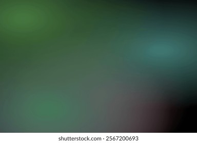 an abstract background gradient with shades of green blending into darker tones. The smooth transitions between colors create a soothing and minimalistic feel.