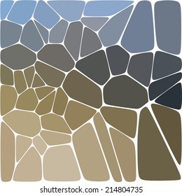 Abstract background with gradient abstract shapes in blue and green colors. Nature, sky, forest and ground theme. Vector illustration EPS10.