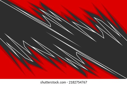 Abstract background with gradient sharp and spikes pattern. Abstract racing ornament