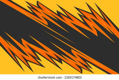 Abstract background with gradient sharp and spikes pattern. Abstract racing ornament