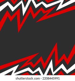 Abstract background with gradient sharp and zigzag line pattern and with some copy space area