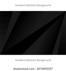 Abstract background gradient simple black triangle shapes. Editable.