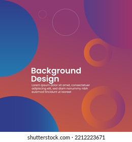 abstract background gradient social media post template