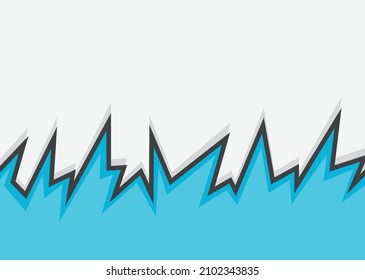 Abstract background with gradient spikes and jagged zigzag line pattern and some copy space area