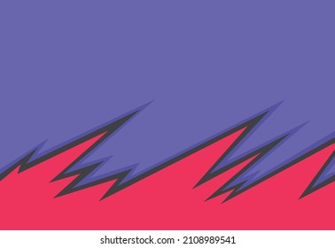 Abstract background with gradient spikes and jagged zigzag line pattern and some copy space area
