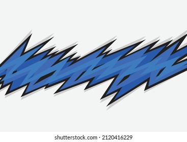 Abstract background with gradient spikes and jagged zigzag line pattern and some copy space area