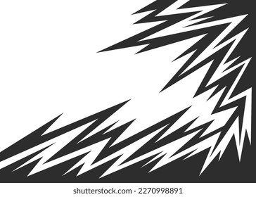 Abstract background with gradient spikes pattern and with some copy space area