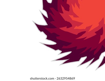 Abstract background with gradient spiral geometric pattern and with some copy space area