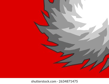 Abstract background with gradient spiral geometric pattern and with some copy space area