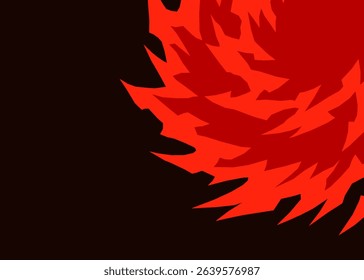 Abstract background with gradient spiral geometric pattern and with some copy space area