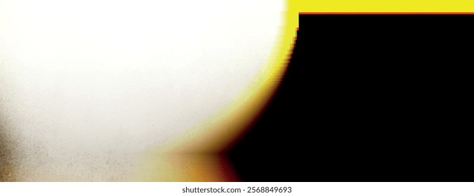 Abstract background with a gradient style, featuring a smooth transition from white to black. The background is vibrant with white and black hues. Light leak background vector. Black background.