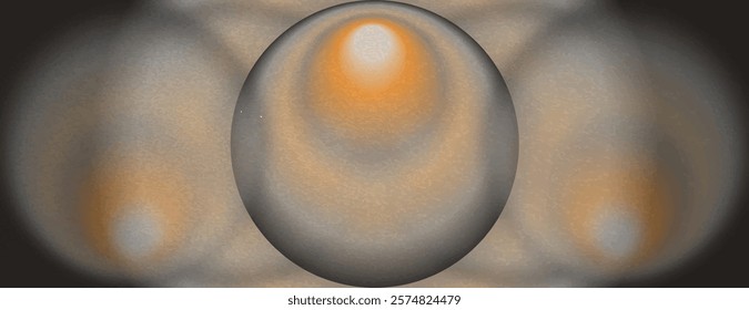 Abstract background with a gradient style, featuring a soft orange and gray color scheme. The background has a smooth, blended texture. Abstract gradient circle pattern background vector