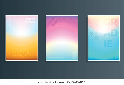 abstract background gradient sunset color 