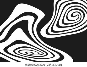 Abstract background with gradient swirl line pattern