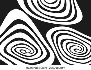 Abstract background with gradient swirl line pattern