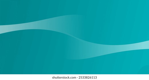 Fundo abstrato com um gradiente de cores de azul-petróleo para cores escuras e linhas brancas suaves e fluidas, criando uma sensação de movimento