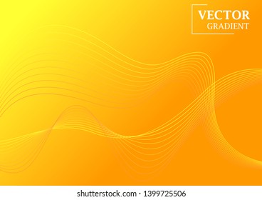 Abstract background with gradient texture, geometric pattern with lines. Golden gradient.   Art for business brochure,  cover design. 