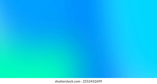 Fundo abstrato com um gradiente de transição de azul escuro para azul esverdeado, criando uma estética calmante e simples. Ilustração vetorial