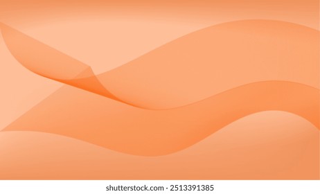 Abstract background a gradient of various waves of peach fuzz color