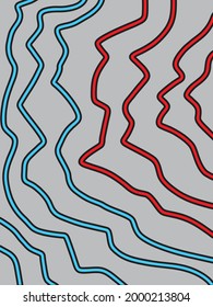 Abstract background with gradient waving line pattern