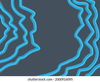 Abstract background with gradient waving line pattern
