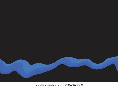 Abstract background with gradient waving lines pattern and some copy space area