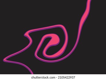 Abstract background with gradient waving lines pattern and some copy space area