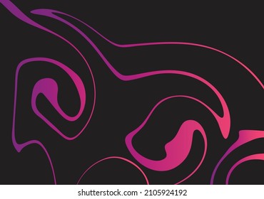 Abstract background with gradient waving lines pattern and some copy space area