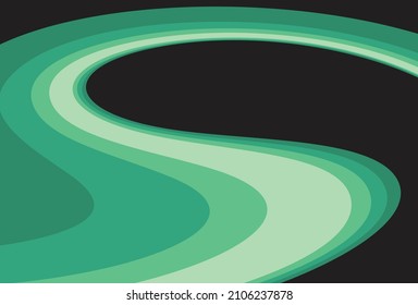 Abstract background with gradient waving lines pattern and some copy space area