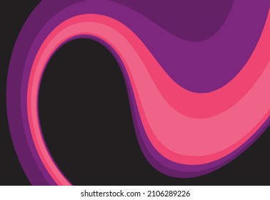 Abstract background with gradient waving lines pattern and some copy space area