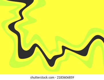 Abstract background with gradient wavy line and with some copy space area