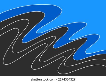 Abstract background with gradient wavy line and with some copy space area