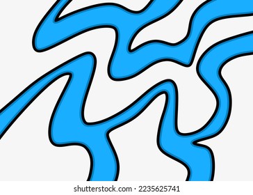 Abstract background with gradient wavy line pattern