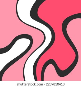 Abstract background with gradient wavy line pattern and with soft color theme