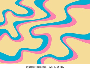 Abstract background with gradient wavy lines pattern
