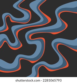 Abstract background with gradient wavy lines pattern