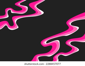 Fondo abstracto con el patrón de líneas onduladas gradientes y con un área de espacio de copia