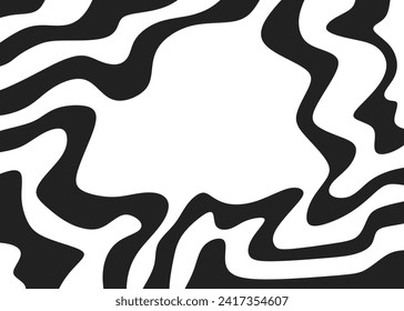Abstract background with gradient wavy lines pattern and with some copy space area